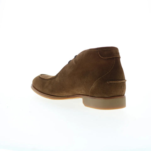 Di Bianco Ischia Suede Mens Brown Suede Lace Up Chukkas Boots