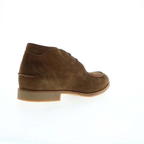 Di Bianco Ischia Suede Mens Brown Suede Lace Up Chukkas Boots