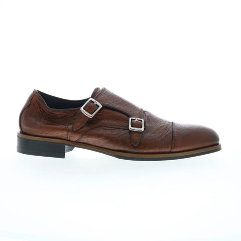 Di Bianco Isernia Mens Brown Leather Loafers & Slip Ons Casual Shoes