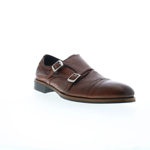 Di Bianco Isernia Mens Brown Leather Loafers & Slip Ons Casual Shoes