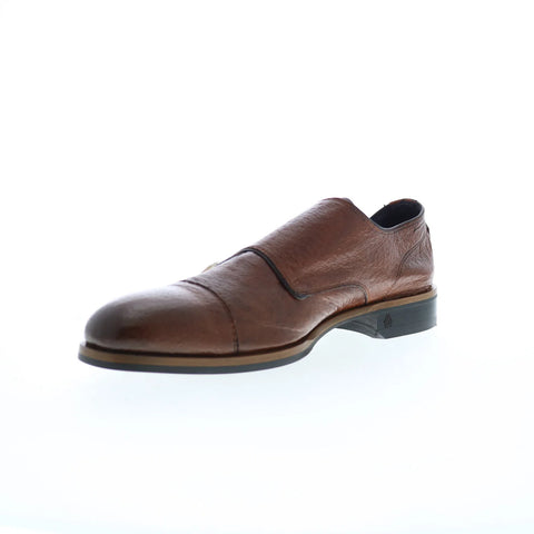 Di Bianco Isernia Mens Brown Leather Loafers & Slip Ons Casual Shoes