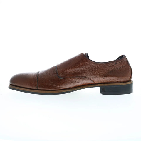 Di Bianco Isernia Mens Brown Leather Loafers & Slip Ons Casual Shoes