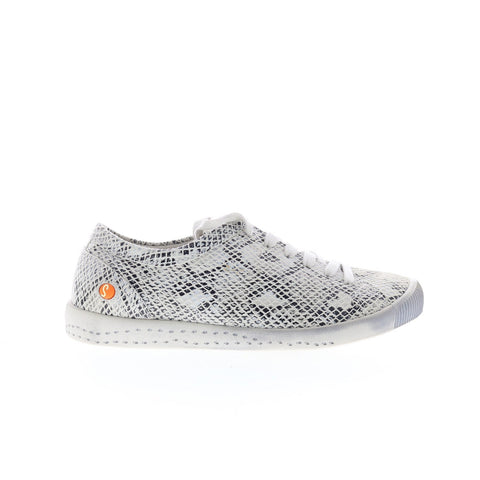 Softinos Isla ISLA154SOF-586 Womens White Leather Lifestyle Sneakers Shoes
