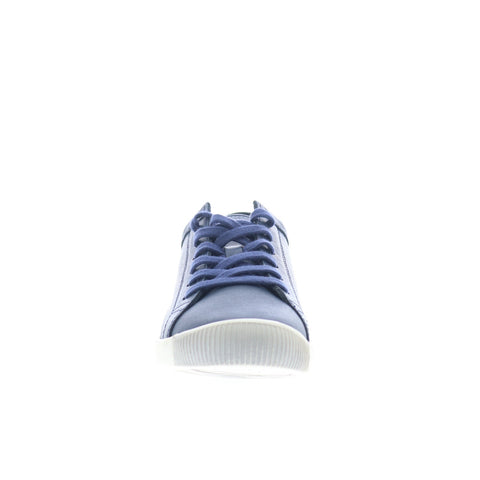 Softinos Isla ISLA154SOF-605 Womens Blue Leather Lifestyle Sneakers Shoes
