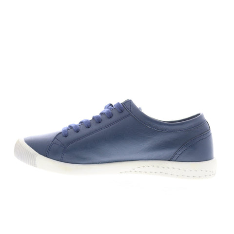 Softinos Isla ISLA154SOF-605 Womens Blue Leather Lifestyle Sneakers Shoes