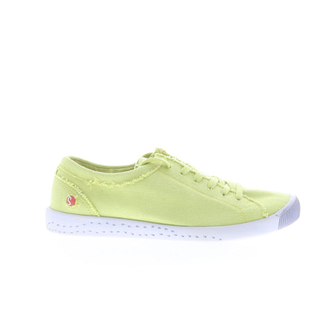 Softinos Isla ISLA154SOF-636 Womens Green Canvas Lifestyle Sneakers Shoes