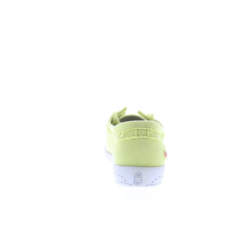 Softinos Isla ISLA154SOF-636 Womens Green Canvas Lifestyle Sneakers Shoes