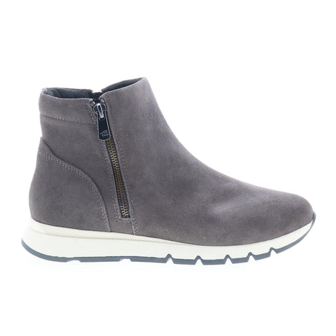 Easy Spirit Ives SEIVES Womens Gray Suede Zipper Casual Dress Boots