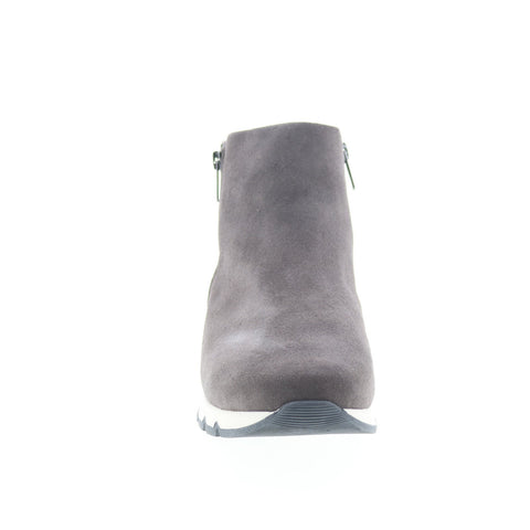 Easy Spirit Ives SEIVES Womens Gray Suede Zipper Casual Dress Boots