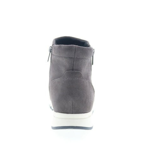 Easy Spirit Ives SEIVES Womens Gray Wide Suede Zipper Casual Dress Boots