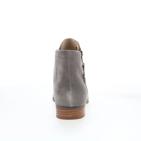 Spenco Ivy Boot Dove SP1043DOV Womens Gray Wide Suede Ankle & Booties Boots