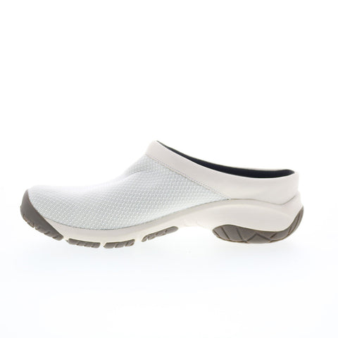 Merrell Encore Breeze 4 J001418 Womens White Leather Clog Flats Shoes