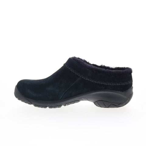 Merrell Encore Ice 4 J002028W Womens Black Wide Suede Loafer Flats Shoes