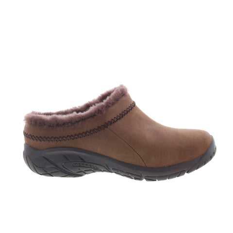 Merrell Encore Ice 4 LTR J002180 Womens Brown Nubuck Clog Flats Shoes