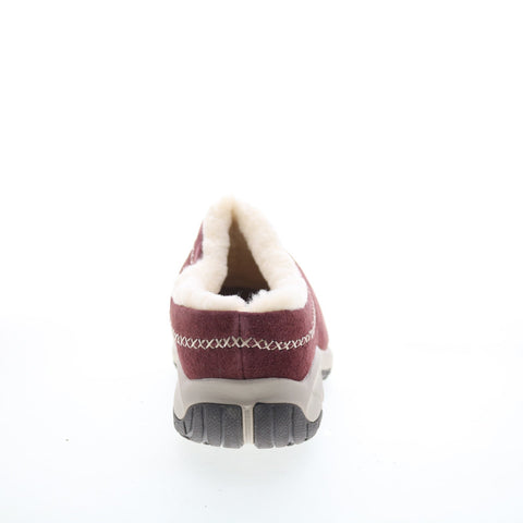 Merrell Encore Ice 4 J003208W Womens Burgundy Wide Suede Clog Flats Shoes
