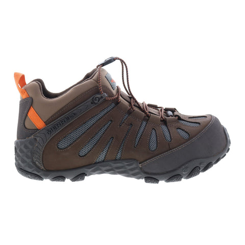 Merrell Chameleon Flux Stretch Carbon Fiber Mens Brown Athletic Shoes