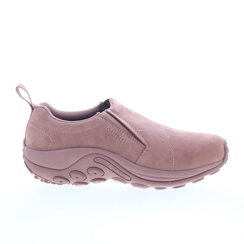 Merrell Jungle Moc J003410 Womens Pink Nubuck Slip On Clog Flats Shoes