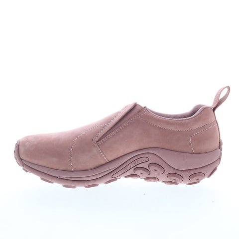 Merrell Jungle Moc J003410 Womens Pink Nubuck Slip On Clog Flats Shoes
