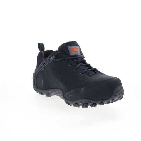 Merrell Cham Flux Leather WP Carbon Fiber Mens Black Work & Safety Shoes