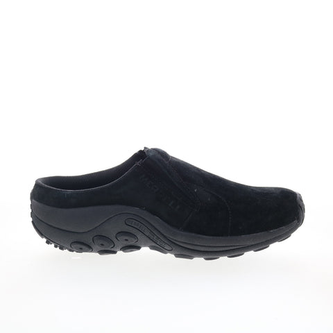 Merrell Jungle Slide J003966 Womens Black Nubuck Slip On Clog Flats Shoes