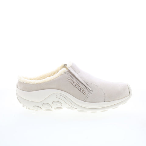 Merrell Jungle Slide Cozy J004632 Womens Beige Nubuck Clog Flats Shoes