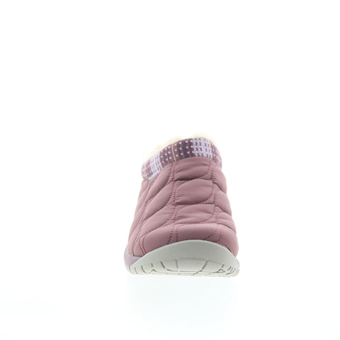 Merrell Encore Ice 4 Puff J004866 Womens Pink Canvas Clog Flats Shoes