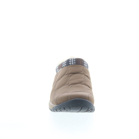 Merrell Encore Ice 4 Puff J004868 Womens Brown Canvas Clog Flats Shoes