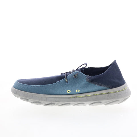 Merrell Hut Moc 2 Canvas J004897 Mens Blue Loafers & Slip Ons Casual Shoes