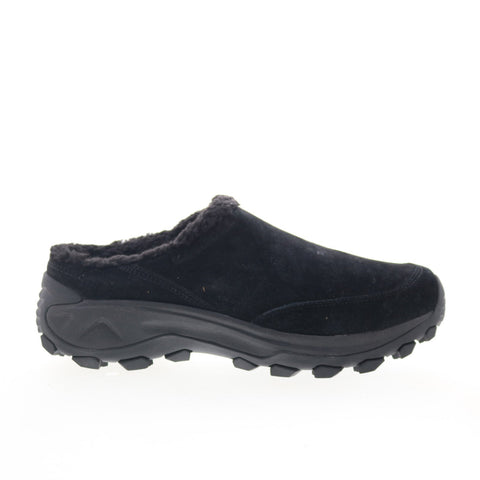 Merrell Winter Slide J005130W Womens Black Wide Nubuck Clog Flats Shoes