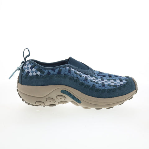 Merrell Jungle Moc Evo Woven J008410 Womens Blue Loafer Flats Shoes