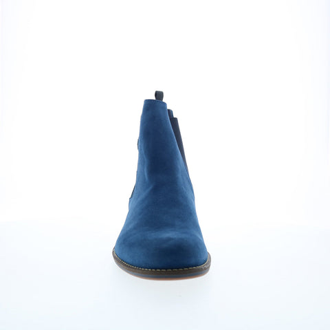 Parc City Boot Co. Chelsey J01-M-82 Mens Blue Suede Slip On Chelsea Boots