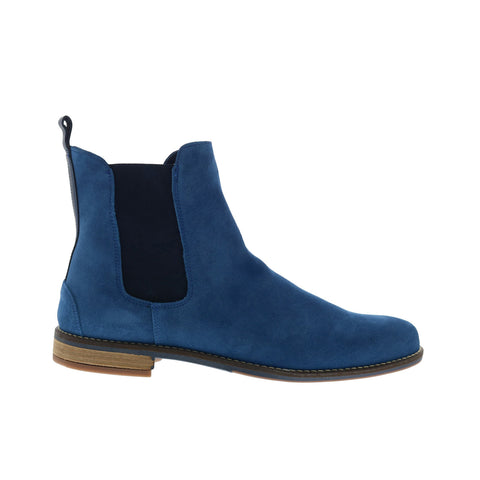 Parc City Boot Co. Chelsey J01-M-82 Mens Blue Suede Slip On Chelsea Boots