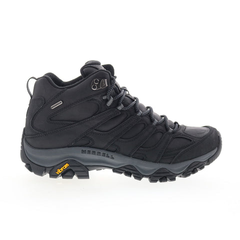 Merrell Moab 3 Mid Prime WP J035761 Mens Black Leather Lace Up Hiking Boots