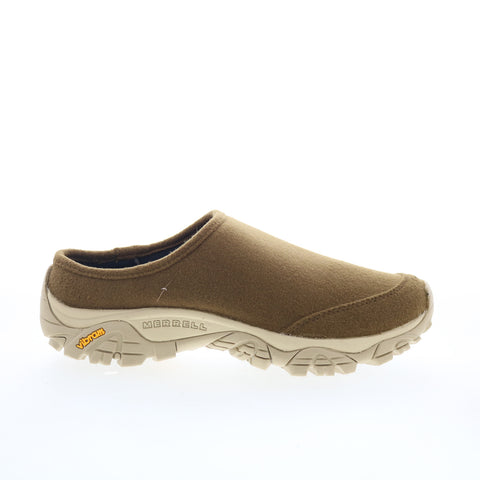 Merrell Moab 2 Slide Wool 1TRL J068022 Womens Brown Canvas Clog Flats Shoes