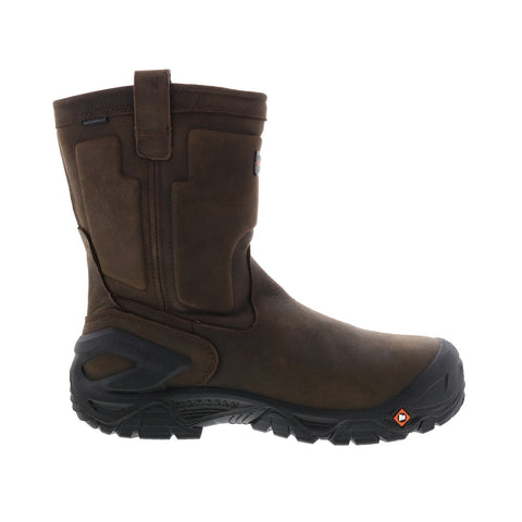 Merrell Strongfield LTR Pull On Waterproof Composite Toe Mens Brown Work Boots