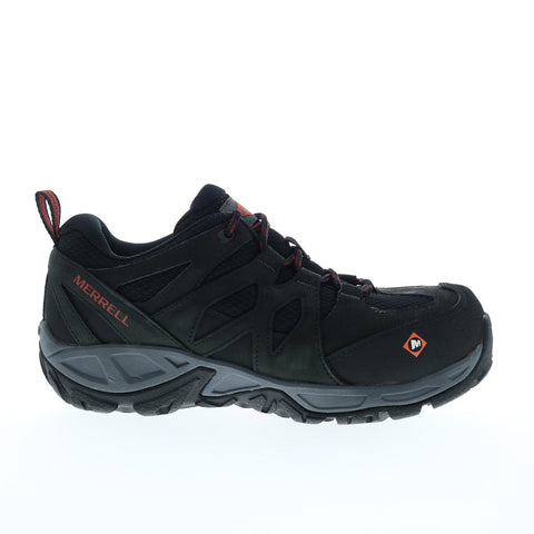 Merrell Siren Alloy Toe J099358 Womens Black Leather Athletic Work Shoes
