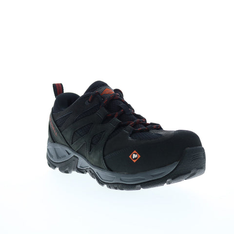 Merrell Siren Alloy Toe J099358 Womens Black Leather Athletic Work Shoes