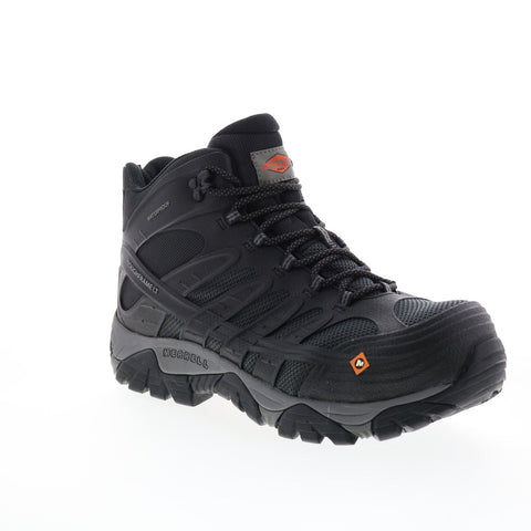 Merrell Moab Velocity Mid WP Carbon Fiber J099429 Mens Black Work Boots