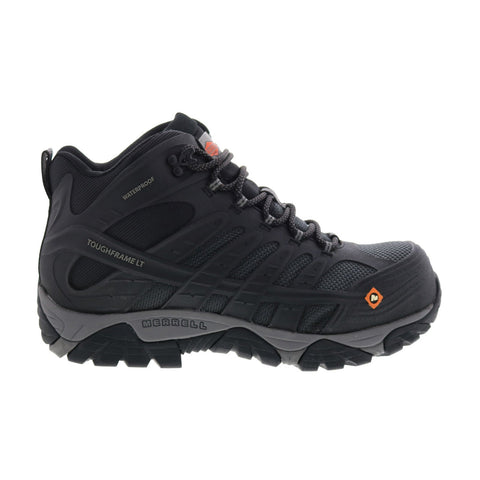 Merrell Moab Velocity Mid Waterproof Carbon Fiber Mens Black Work Boots
