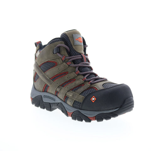 Merrell Moab Vertex Mid Waterproof Composite Toe J11515 Mens Gray Work Boots