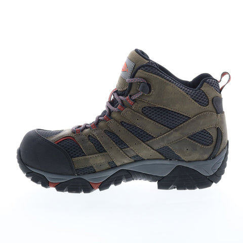 Merrell Moab Vertex Mid Waterproof Composite Toe J11515 Mens Gray Work Boots