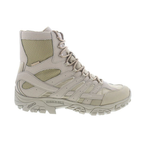 Merrell Moab 2 8" Tactical Waterproof Mens Beige Leather Tactical Boots