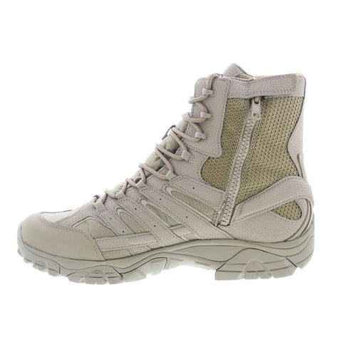 Merrell Moab 2 8" Tactical Waterproof Mens Beige Leather Tactical Boots