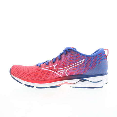 Mizuno Wave Rider 23 J1GD195201 Womens Red Mesh Athletic Running Shoes