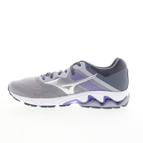 Mizuno Wave Inspire 16 J1GD204403 Womens Gray Mesh Athletic Running Shoes