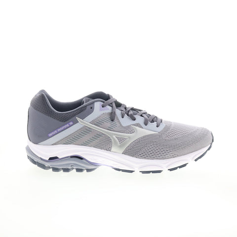 Mizuno Wave Inspire 16 D J1GD204603 Womens Gray Mesh Athletic Running Shoes
