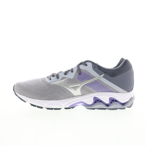 Mizuno Wave Inspire 16 D J1GD204603 Womens Gray Mesh Athletic Running Shoes
