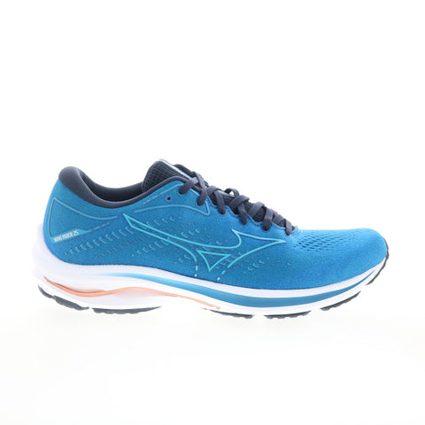 Mizuno Wave Rider 25 J1GD210322 Womens Blue Mesh Athletic Running Shoes