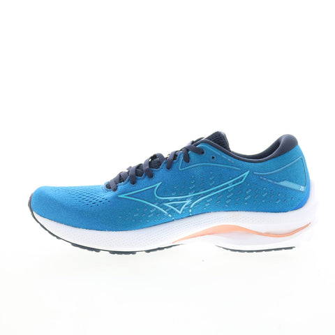 Mizuno Wave Rider 25 J1GD210322 Womens Blue Mesh Athletic Running Shoes