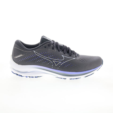 Mizuno Wave Rider 25 J1GD210393 Womens Gray Canvas Athletic Running Shoes